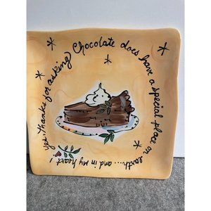 Certified International Square 11 x 11 Julia Junkin Dessert Platter   # 1653